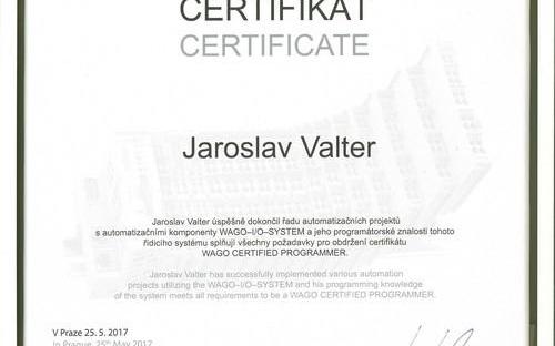 WAGO certifikát 2017
