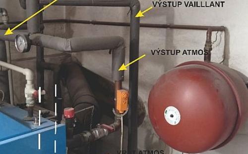 Připojení kotle na tuhá paliva