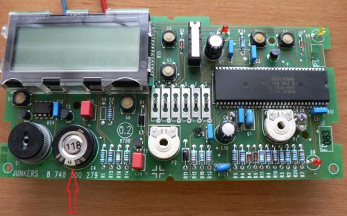 TR200 přední pohled na elektroniku
