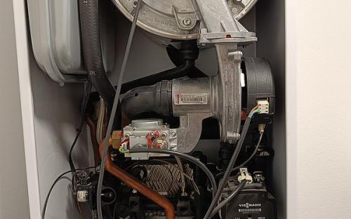 Vnitřek kotle Viessmann Vitodens 100-W
